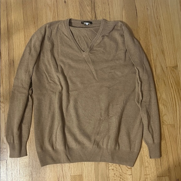 Loro Piana Other - Loro Piana Camel Cashmere V-Neck Sweater Sz 56